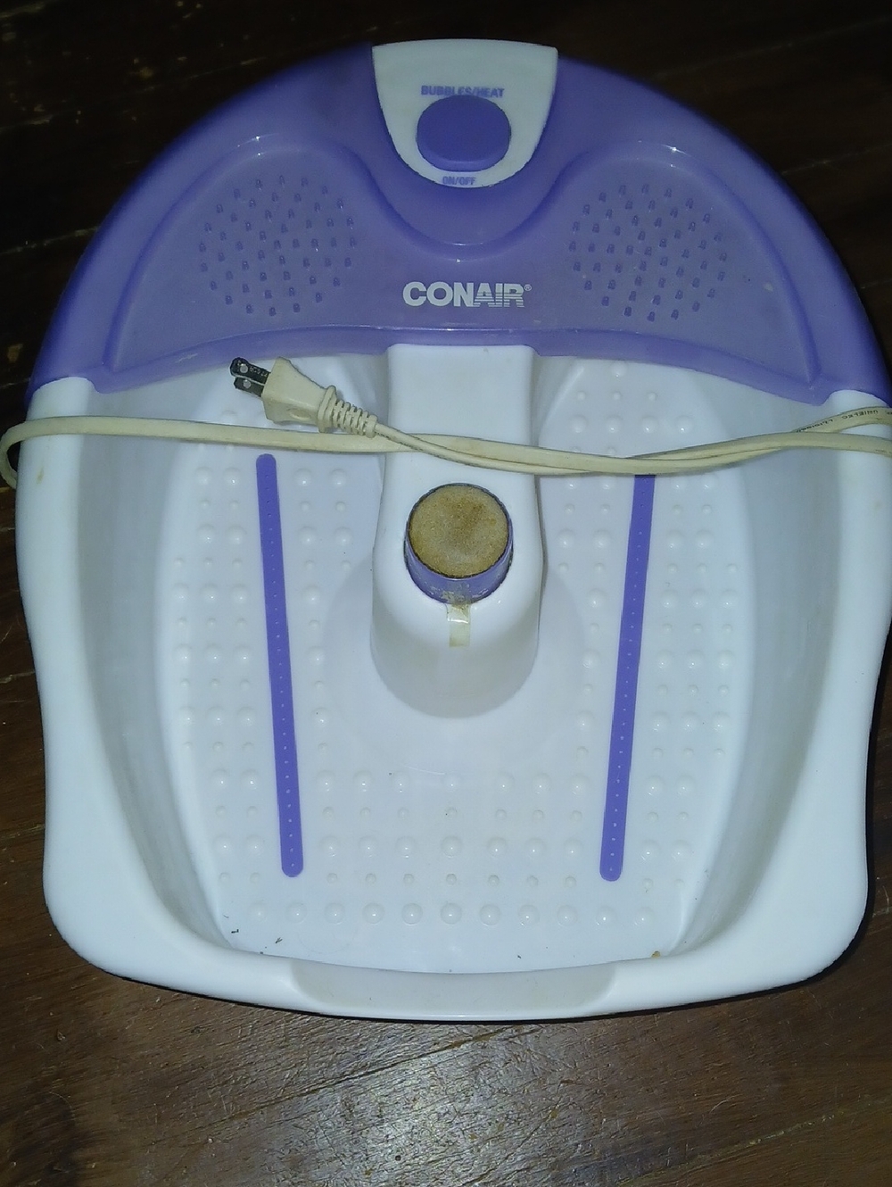 Conair Purple and White Electric Foot Spa Soothing Soak